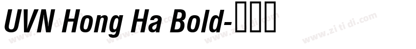 UVN Hong Ha Bold字体转换